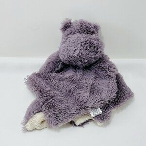 Oobles Danbar Hippo Rattle Security Blanket Lovey Sound Blankie Plush Toy Infant